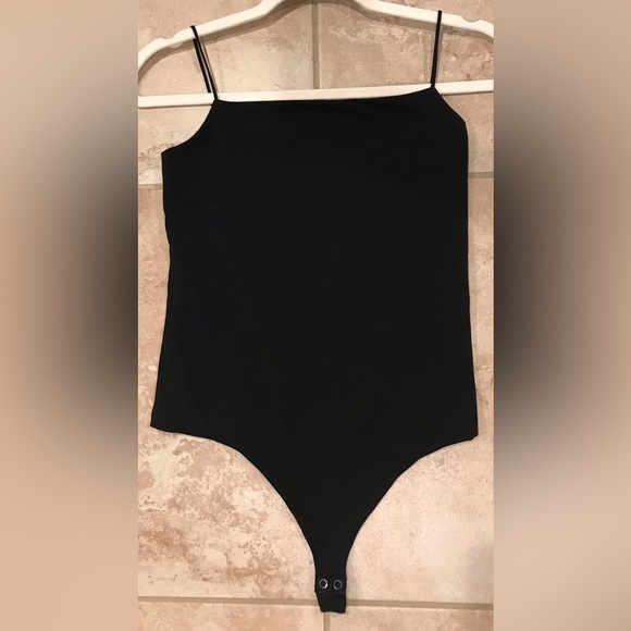 Banana Republic Black Spaghetti Strap Bodysuit - Size S - Picture 6 of 12